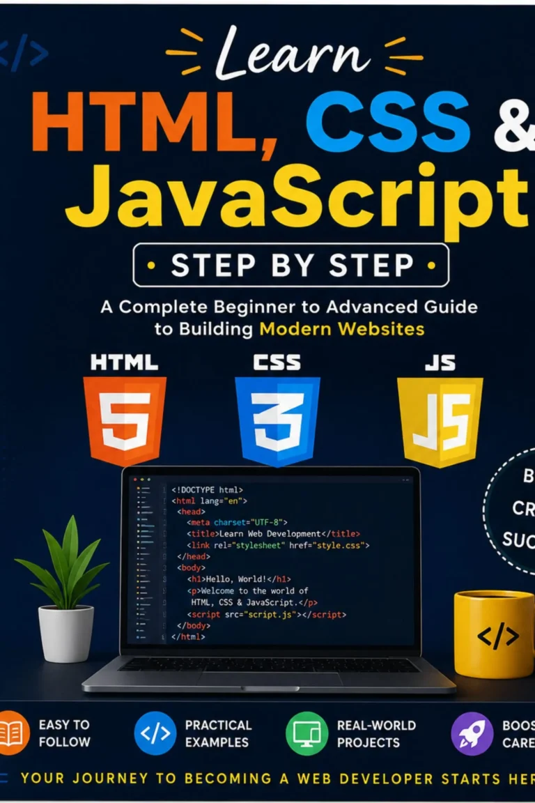 Learn HTML, CSS & JavaScript Step by Step